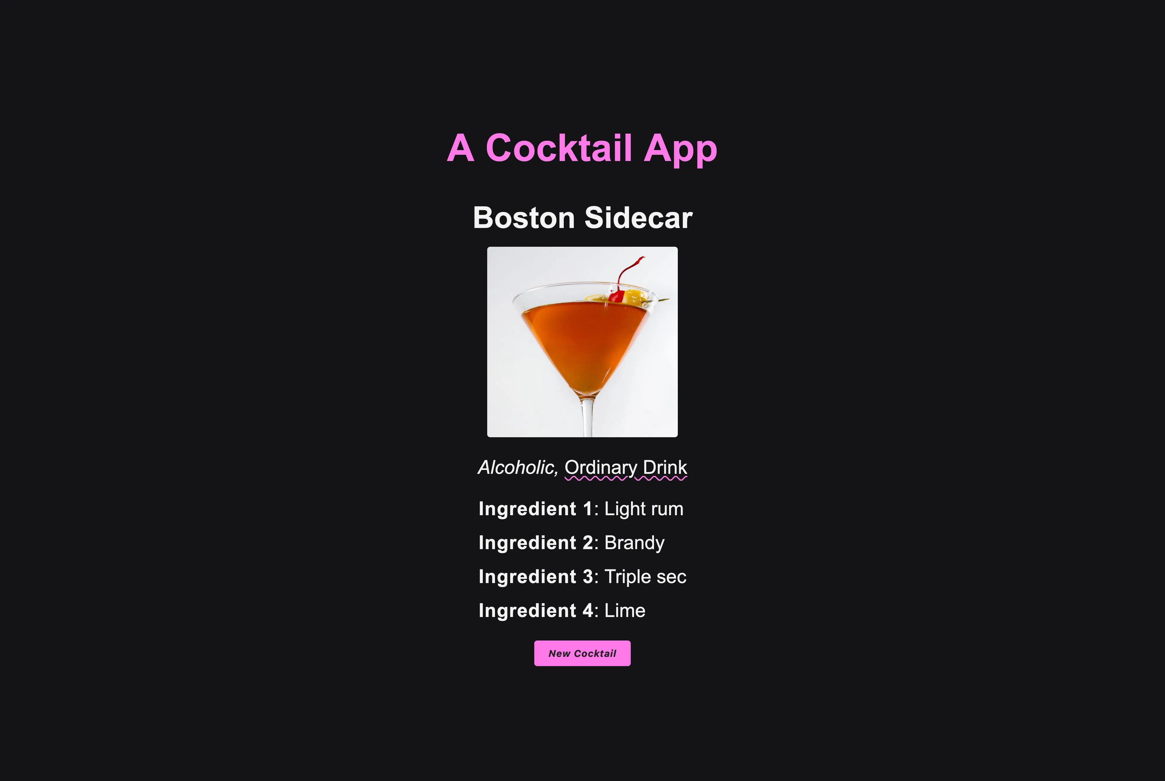 Cocktail App